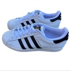 Adidas Superstar White Sneakers Men’s Size 9